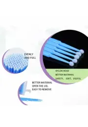300xDisposable MicroBrush Extension Makeup Stick Eyelash Applicator Mascara Wand