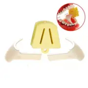 Dental Silicone Mouth Prop Latex Bite Block with Tongue Guard Small Size Yellow
