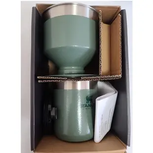 現貨 美國代購 史丹利 STANLEY 新品 咖啡濾杯組-綞紋綠 露營咖啡組 保溫杯+濾杯兩入/組 白色 綠色