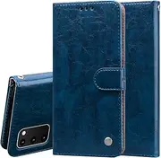 Compatible with Samsung Galaxy S20 FE 5G Wallet Magnetic Closure Case Cover,Compatible with Samsung Galaxy S20 Fan Edition 5G / S20 Lite 5G Flip Kickstand Case Blue