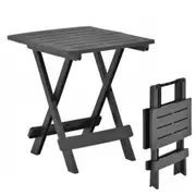 Small Folding Garden Table Plastic Outdoor Patio Picnic Snack Camping Table