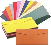 Swpeet 36Pcs 4.33 x 8.66 Inches 12 Colors Pearlescent Paper Envelopes Kit, Shiny Flap Envelopes Ideal for Office, Wedding Gift Cards, Invitations, Graduation, Baby Shower, Parties
