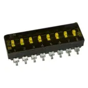 Pack of 4 219-8MSTR Switch Slide Dip SPST 0.1A 20V, RoHs