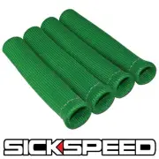 4 PC GREEN SPARK PLUG WIRE PROTECTOR/INSULATOR SHIELD SLEEVE/BOOT 1" INCH A (for: Honda Civic)