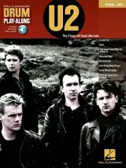 U2 Drum Play-Along Sheet Music Book with Online Audio NEW 000124470