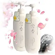Sakura Japanese Shampoo,Boundbreed Sakura Japanese Shampoo,Sakura Hair Growth Japan's No. 1 Shampoo,Sakura Japanese Shampoo for Hair Loss,Sakura Shampoo and Conditioner Japanese (2*shampoo)