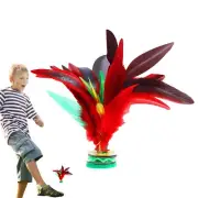 Chicken Feather Jianzi Shuttlecock Colorful Feather Shuttlecock Chinese Game