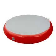 NNEDPE 1m Airtrack Spot Round Inflatable Gymnastics Tumbling Mat with Pump - Red