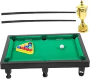 JUMPLAWN 1Set Miniature Pool Table Parent Interactive Desktop Billiard Game with Trophy Portable Multi Game Table for Sports for Home Fun