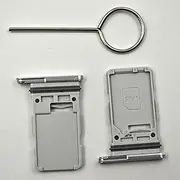 Single SIM Tray for Samsung Galaxy S21 5G SM-G991B SM-G991U with SIM Eject Tool Silver