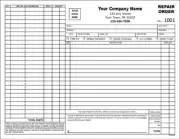 Automotive Work Order Invoice Form / 2 Part Carbonless - 8.5 x 11 - TMG138