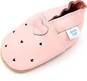 [Dotty Fish] Soft Sole Leather Baby Shoes. Up to 4-5 Yrs. Anti Slip. Girls.
