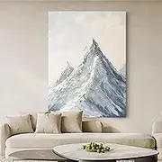 Hand Painted Oil Painting On Canvas - Snow Scenery Texture Light Luxury Painting Wall Art Home Decoration,Personality for Living Room Home Bedroom Office Porch Decor,As Shown,150 X 200Cm(60''X80''