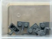 LEGO Parts - Dark Bluish Gray Plate 1 x 2 with Bar Arm Up - No 4623b - QTY 5