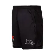 NRL 2020 Training Shorts - Penrith Panthers - Mens - Black - Gym - Pockets