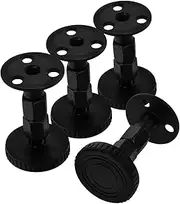 Mikinona 4pcs Adjustable Bed Frame Headboard Brackets Black Headboard Kit for Adjustable Beds Easy Installation