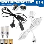 Salt Lamps Power Cord Cable E14 LED Corn Bulb Dimmer ON/OFF Button Switch Lights