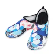 Men Women Water Shoes Blue Flowers