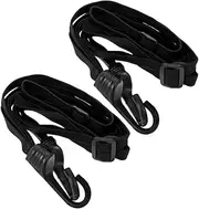 GRADENEVE 2pcs High Elastic Bungee Cord for Motorcycle Helmet and Luggage Durable Portable Straps with Dual Hooks for Bike and Car Use