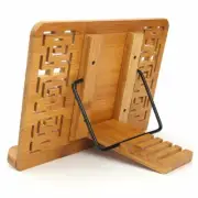 Foldable Stand Tablet PC textbook Music Document Desk Bookrest with Retro Hollow