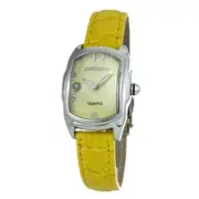 Chronotech Yellow Leather Watch