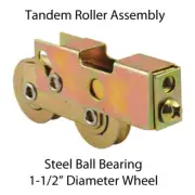 Patio Door Roller Vinyl Patio Sliding Door Roller Tandem Roller 1.5 in Diameter