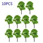 Model Trees Scenery Toy 10pcs Train Wargame Banyan Diorama Green Layout