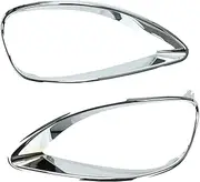 Chrome Headlight Bezel Trim Driver + Passenger Replacement for Freightliner Columbia 01-17