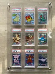 Pokemon TOPPS Johto series 1 - Complete HOLOGRAM set 9/9 - PSA graded