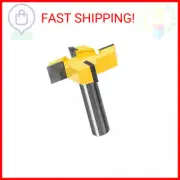 MeiBoAll CNC Spoilboard Surfacing Router Bit, 1/2 Inch Shank 2 Inch Cutting Diam