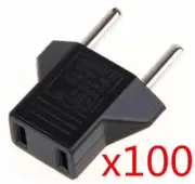 100x US USA to European EU Power Socket Travel Plug Adapter Adaptor Converter US
