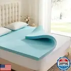 Eiayeebil 3 Inch Memory Foam Mattress Topper King, Mattress Pad Gel Infused F
