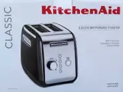 KitchenAid 2 Slice Toaster in Onyx Black New