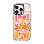 iPhone 16 Pro Clear Case MagSafe Compatible Love yourself - Phone Case
