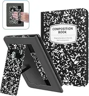 Ayotu Stand Case for Kindle Paperwhite, Premium PU Leather Cover with Hand Strap, Supports Auto Wake/Sleep, Only for 6.8 inch Paperwhite 11th Generation 2021 and Signature Edition,Milk Notebook