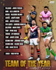 2022 DALLY M ALL TEAM PHOTO ,NRL RUGBY, STORM,DOGS EELS RABBITOHS,panthers