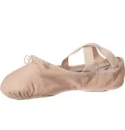 Bloch Girls Ballet Shoes Prolite II Pink Leather Split Sole Dance Women Size 3A