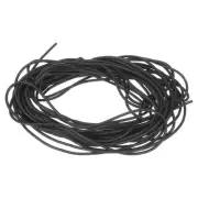 Silicone Foam Seal Strip, 1.2mm(0.05") Dia 5.5 Meters(18.04 Ft) Long - Black