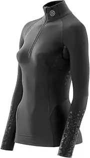 [SKINS] S400 Long Sleeve Mock Neck (Zip-Up) B76001451D Women's