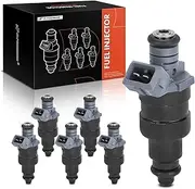 A-Premium Fuel Injectors Compatible with Jeep Grand Cherokee 1996-1998, Wrangler 1997-1998, Cherokee 1996-1998, TJ 1997-1998, L6 4.0L, Set of 6, Replace# RL030778AB