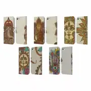 VALENTINA SYMBOLS ILLUSTRATION LEATHER BOOK WALLET CASE FOR APPLE iPOD TOUCH MP3