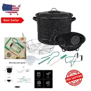 Durable Speckled Black Canning Kit with Essential Tools - Perfect for Preserving