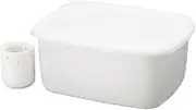Shinki Synthetic Dragonfly Storage Container, Bran Pickled Container, 1.3 gal (3.3 L), Hollow Water Trainer Included, Odor Resistance, Odor Repellent, White, 3.3 Type, Width 9.6 x Depth 7.3 x Height