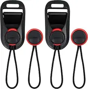 TOKIISHE Camera Straps Quick Release Adapter, 2 Pcs Camera Strap Rapid Connectors Mirrorless with Base, Connection Buckle Kit for Universal Camera Strap (Black), Black, Stretch diameter 17.7 inches