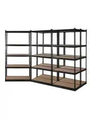 [Giantz] 5 Shelves Steel Warehouse Storage Rack 5x0.9M in Black