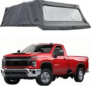 MHXJQY 8FT Truck Bed Soft Topper Tonneau Cover Compatible for Chevy Silverado Compatible for GMC Sierra 2500 3500 HD 2020-2025 8.2ft (98.2") Long Box Foldable Camper Shell Truck Top Accessories