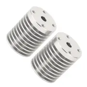 2Pcs 3D Printer Hotend Heatsink M7 Thread Hotend Heat Sink V6 Extruder Aluminum