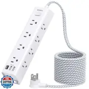 Surge Protector Power Strip - 10 FT Extension Cord, Power Strip with 12 Widel