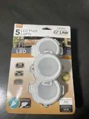 PROLINK EZ Link Linkable Plug-in LED White Puck Light 5 Puck Light 750 lumens