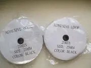 BLACK 25mm x 25M Pair HOOK and LOOP strong Self Adhesive Fastener Tape